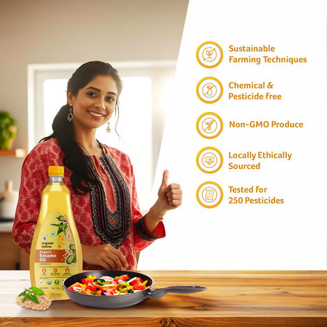 Organic Tattva Sesame (Til-Gingelly) Cold Pressed Oil