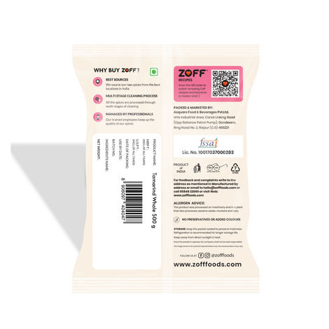 ZOFF Foods Tamarind Whole - Imli