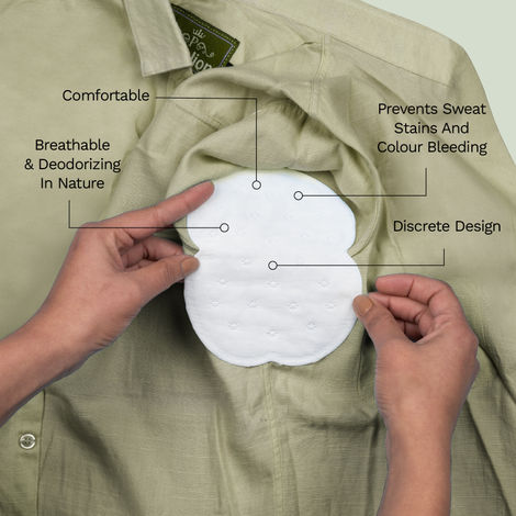 Pee Safe Disposable Underarm Sweat Pads | Absorb Sweats & Bad odours - Straight