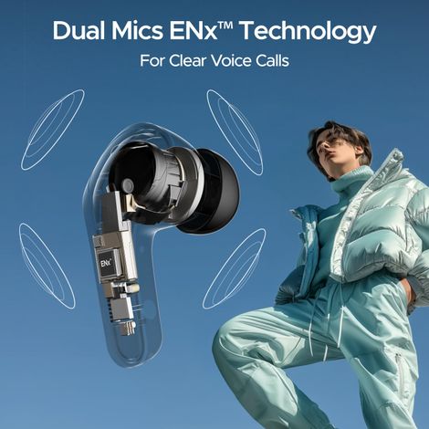 boAt Airdopes 311 Pro TWS Earbuds w/ 50H Playtime, ENx Tech, BEAST Mode & ASAP Charge (Active Black)