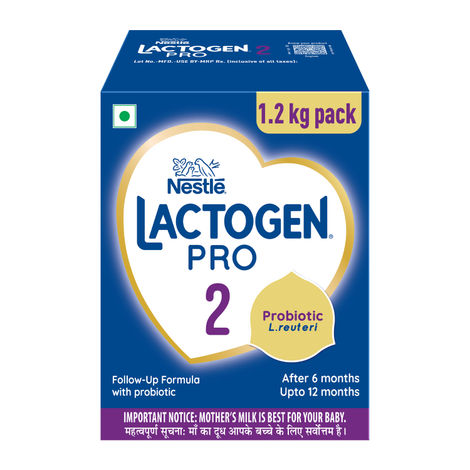 Nestle Lactogen Pro 2 Follow-Up Formula Baby Powder, Probiotic L. reuteri | 6-12 Months
