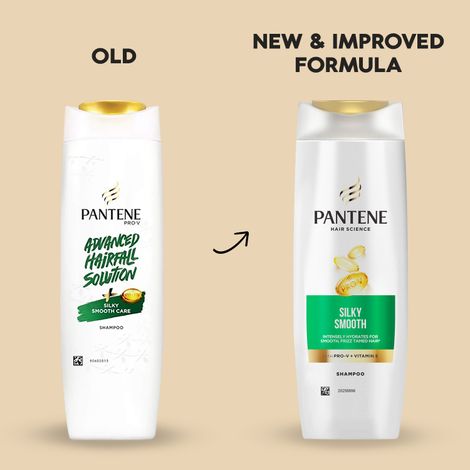 Pantene Hair Science Silky Smooth Shampoo With Vitamin E Hydrated Hair