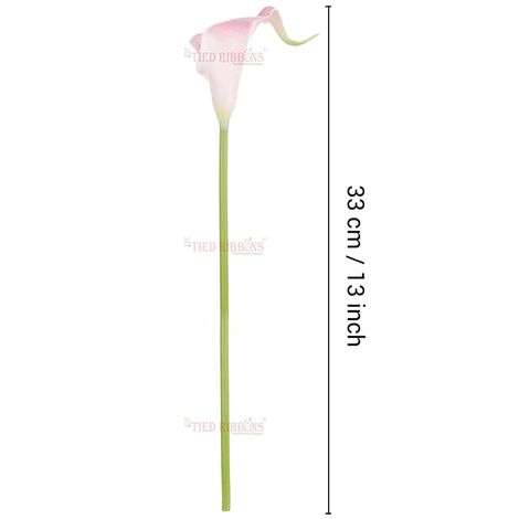 Tied Ribbons 10 Pcs Artificial Calla Lily Flowers Bunch