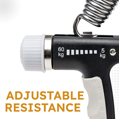 Slovic upto 60kg Adjustable Hand Grip Strengthener for Forearm & Wrist Strengthening with Counter