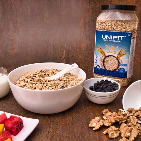 Unifit Rolled Oats | 100% Wholegrain | High Fiber and Protein | Healthy Breakfast Cereal