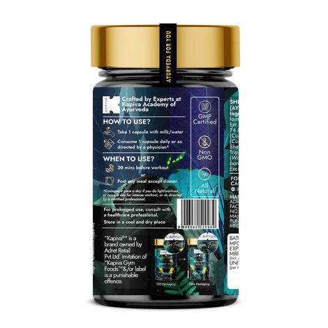 Kapiva Shilajit Gold Capsule 60