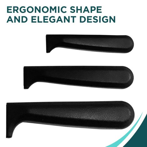 AGARO Majestic Set of 3 Multifunctional Stainless Steel Knife Blister Pack (Steel)