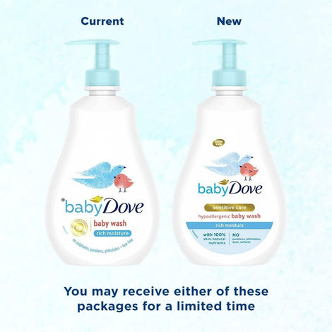 Baby Dove Rich Moisture Hypoallergenic Body Wash | Sensitive Care