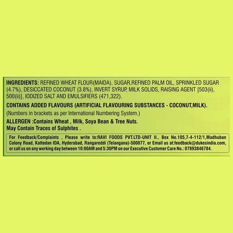 Dukes Nice Coconut Flavoured Biscuits | Artificial Flavour-free Combo