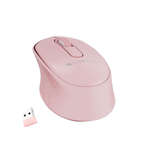 Zebronics Companion 201 2.4ghz Wireless Keyboard and Mouse Combo | 83 Keys | Ai Assist Key | Pink