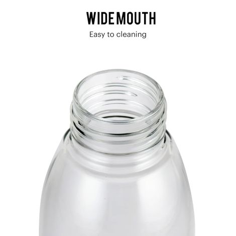 Cello Glass Hydra 900 Fridge Water Bottle with Plastic Cap, Break Resistant | Assorted - 875 ml