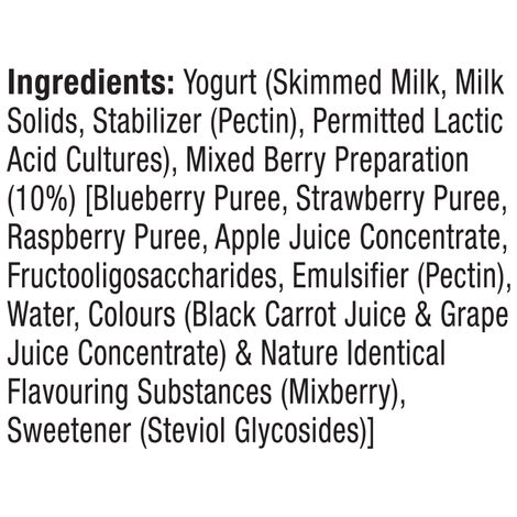 epigamia 15 g Protein Turbo Yogurt, Mixed Berries