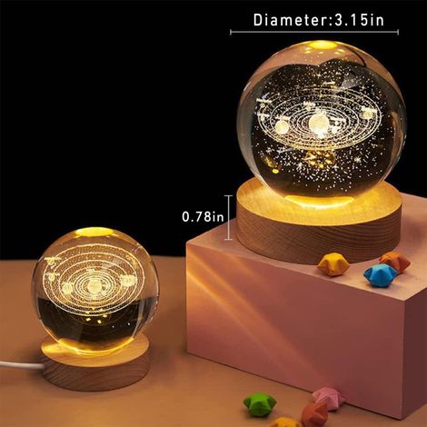 Desidiya Universe Crystal Ball Night Light