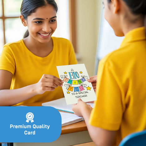 Big Thank You Teacher's Day Card | Party Propz