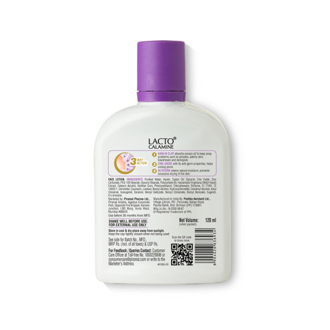 Lacto Calamine Face Lotion For Oil Balance - Oily Skin