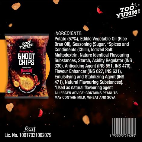 Too Yumm! Bhoot Wafers | Bhut Jolokia flavour | Spicy Chilli Potato Chips