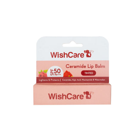 Wishcare Tinted Ceramide Lip Balm With SPF 50 PA+++ - Kojic Acid & Niacinamide