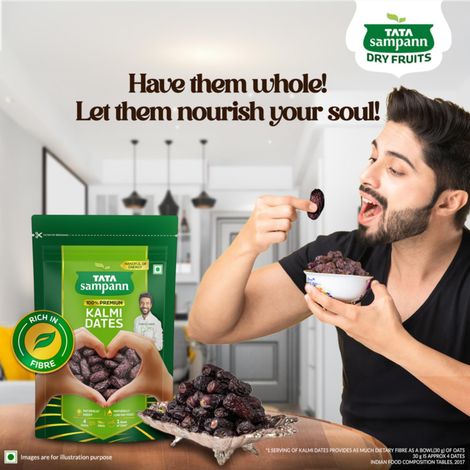 Tata Sampann Premium Kalmi Dates Rich In Fibre Naturally Sweet Naturally Low-Fat Food