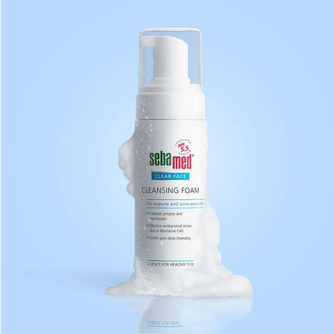 Sebamed Clear Face Cleansing Foam | pH 5.5 I Combats Pimples, Blackheads