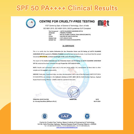 Lacto Calamine Daily Sunshield Matte Look Sunscreen SPF 50 PA +++