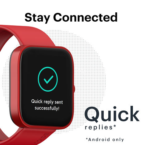 Noise ColorFit Caliber Smartwatch | Classic Red