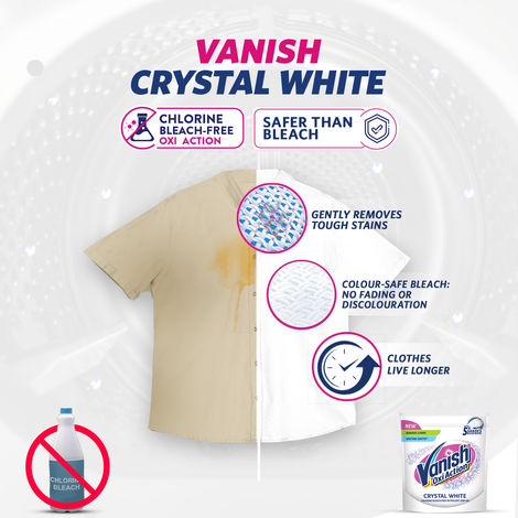 Vanish WHite Detergent Powder | Chlorine Bleach Free
