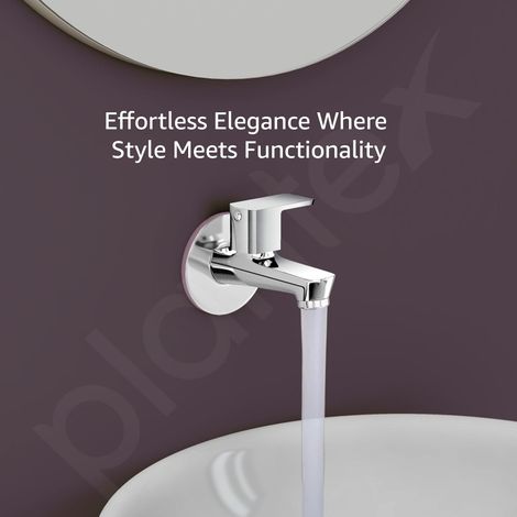 Plantex Single Lever Bib Cock (Mirror Chrome Finish)