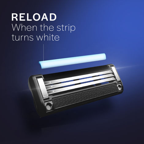 Gillette Mach3 Charcoal Shaving Blades For Men (2 Cartridges)