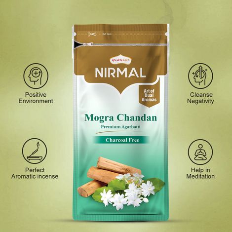 Nirmal Mogra Chandan Agarbatti Zipper | Shubhkart