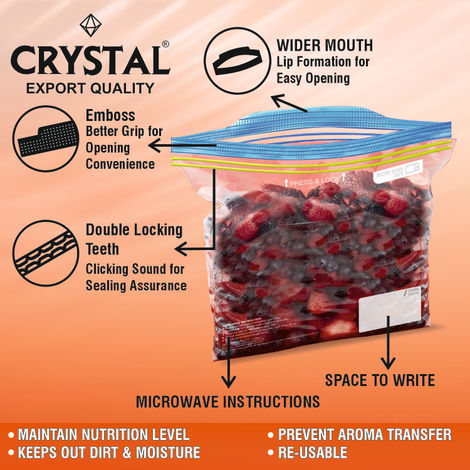 Crystal Small Zip Seal Bag