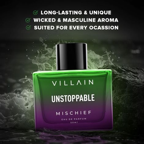 Villain Unstoppable Mischief Premium Long Lasting Fragrance Eau De Perfum For Men