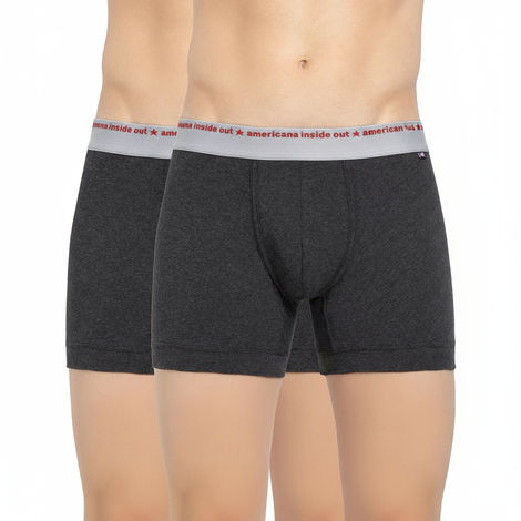 Jockey US60 Men's Super Combed Cotton Elastane Stretch Underwear Solid Trunk-Ultrasoft Waistband | PO2 | M