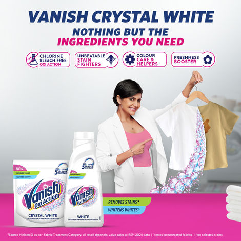 Vanish WHite Detergent Powder | Chlorine Bleach Free