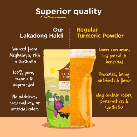 Two Brothers Single Origin Lakadong Turmeric Powder