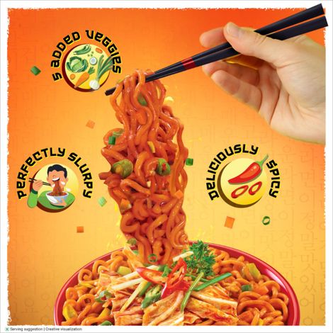 Sunfeast YiPPee! Korean Noodles Spicy Kimchi