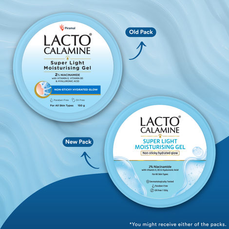 Lacto Calamine Light Gel Face Moisturizer with Niacinamide Hyaluronic Acid