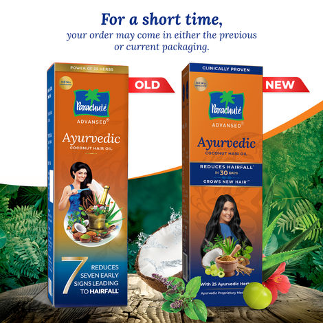 Parachute Advansed Ayurvedic Hair Oil for Hair Fall Control & Growth with Coconut