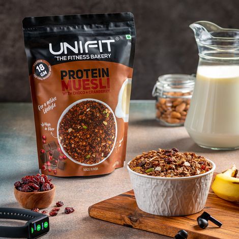 Unifit Protein Muesli | High Protein and Fiber | Crunchy and Nutritious