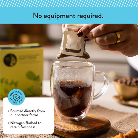 Blue Tokai Easy Pour Attikan Chocolate Medium Roast Hot Brew Coffee