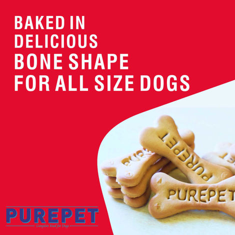 Purepet Milk Flavour Dog Biscuit Treats Jar