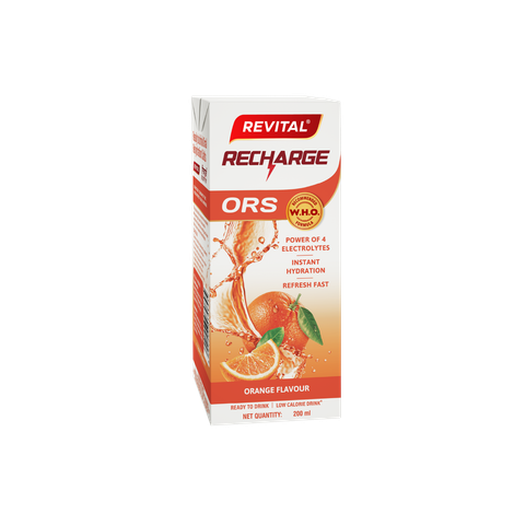 Revital Recharge ORS - Orange Flavour