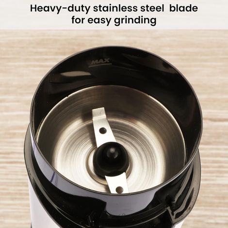 Agaro Grand Coffee Grinder, Stainless Steel Electric, Capacity 60 Gms Dry Coffee Bean
