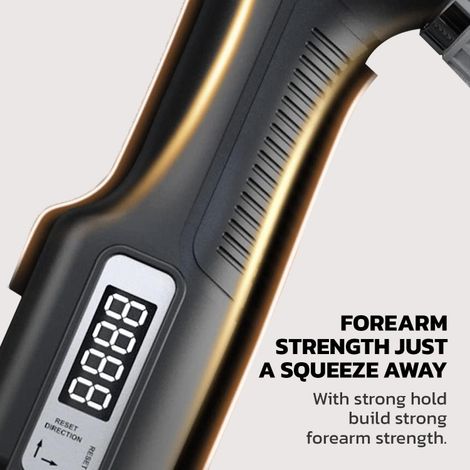 Boldfit Electronic Adjustable Hand Grip Strengthener Grey - 100 Kg