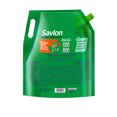 Savlon Herbal Sensitive Germ Protection Handwash | Ph balanced formula