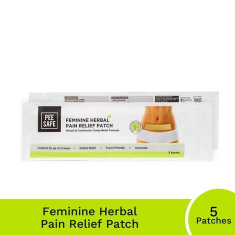 Pee Safe Herbal Pain Relief Patch | Instant Relief from Cramps & Muscular Pain