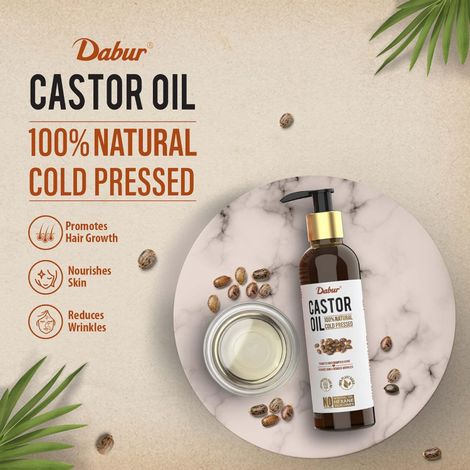 Dabur Castor Oil 100% Natural Cold Pressed Oil