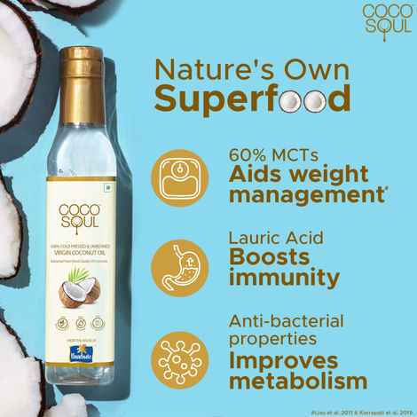 Coco Soul Cold Pressed Unrefined Virgin Coconut Oil
