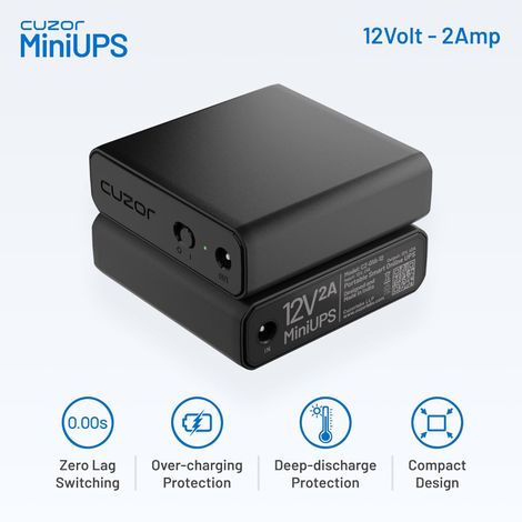 Cuzor Router Ups 12V 2A , Upto 5 Hour Backup