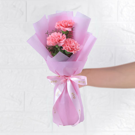 FNP Three Carnations Bouquet 