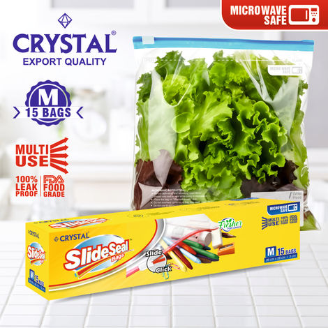 Crystal Medium Slide Seal Bag